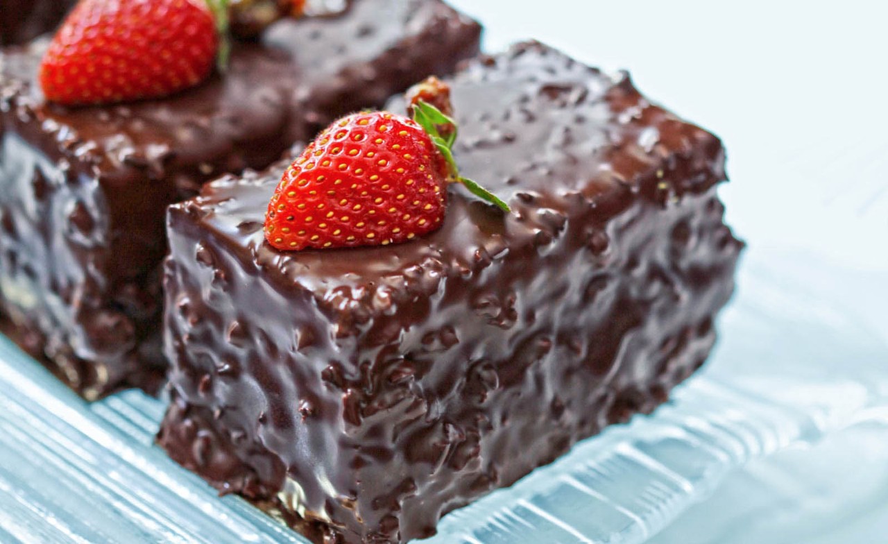 Brownies-met-aardbei