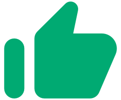 Thumbs up green