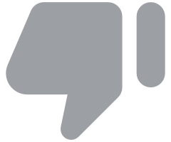 Thumbs down grey